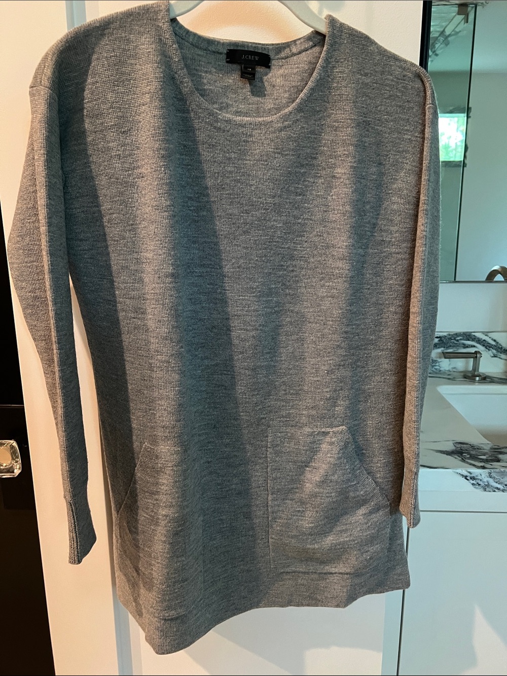 J Crew Gray Merino Sweater